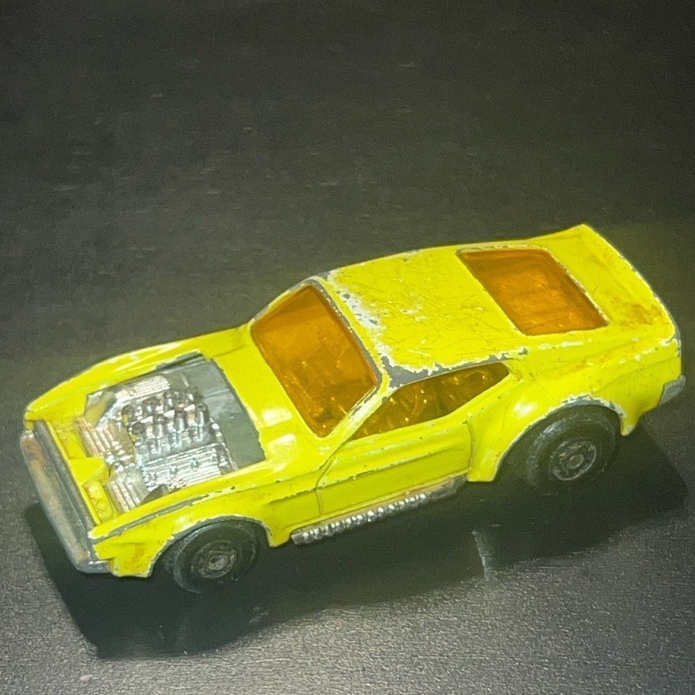 Vintage 1972 Lesney Matchbox Superfast No.44 Yellow Boss Mustang